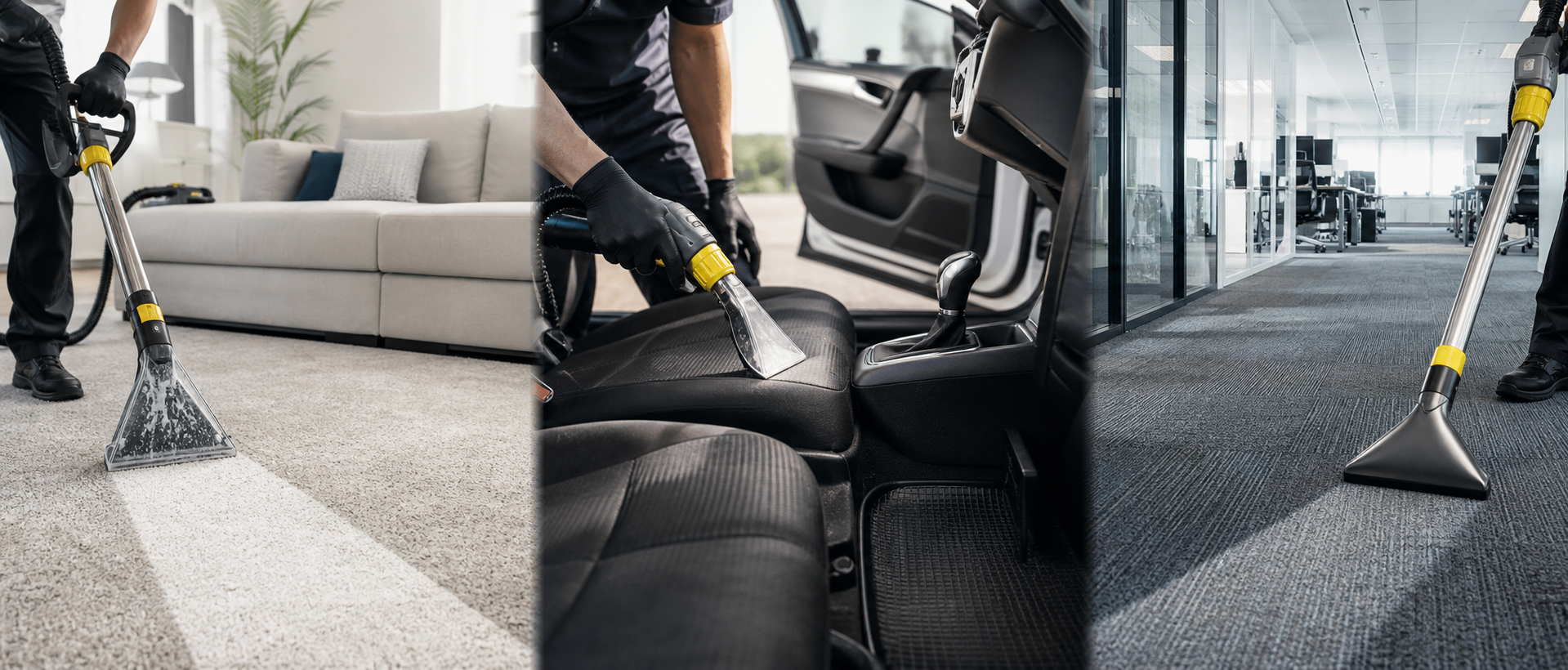 Car, office, and outdoor cleaning